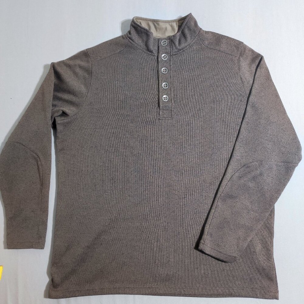Red Head 1/4 button up knit sweater men's size 2XLT military green colour